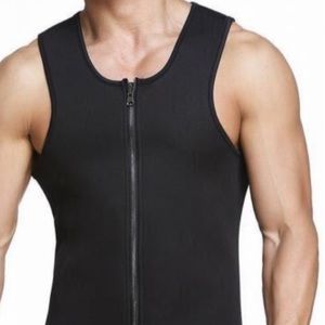 New Zipper Sauna Vest Exercise Tank Top Size XL